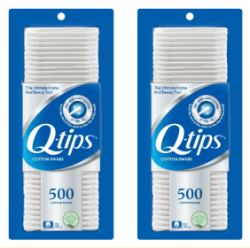 (2 pack) Q-tips Cotton Swabs Original for Hygiene and Beauty Care, Made with 100% Cotton 500 Count