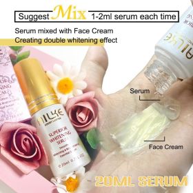 AILKE 24K gold facial essence glycerin liquid toner face skin cream whitening vitamin c brightening moisturizing beauty sets (Color: WHITENING SERUM)